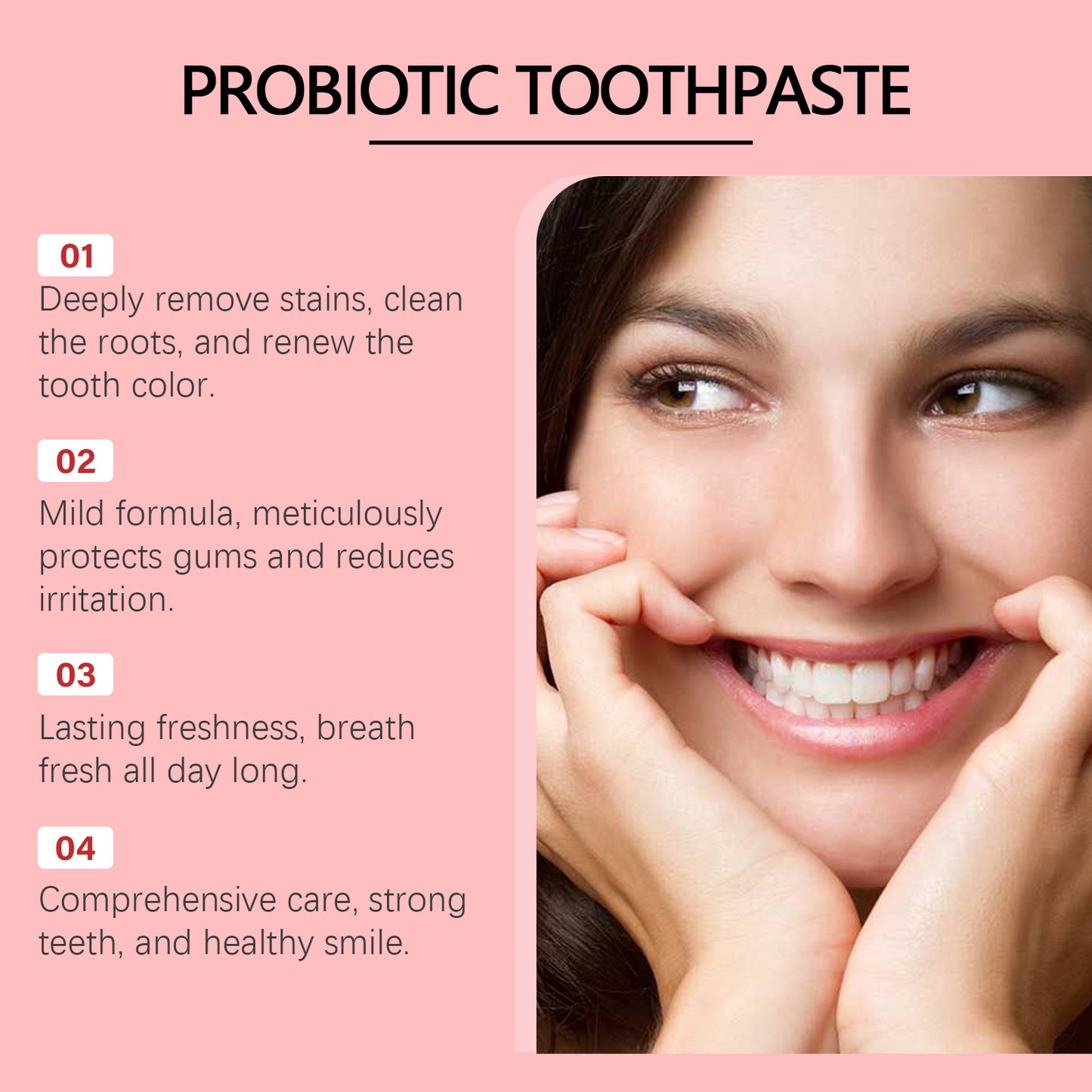 Oralhoe Probiotic Toothpaste Care For Dental Hygiene Gentle Cleaning Care To Remove Surface Stains Lasting Fresh