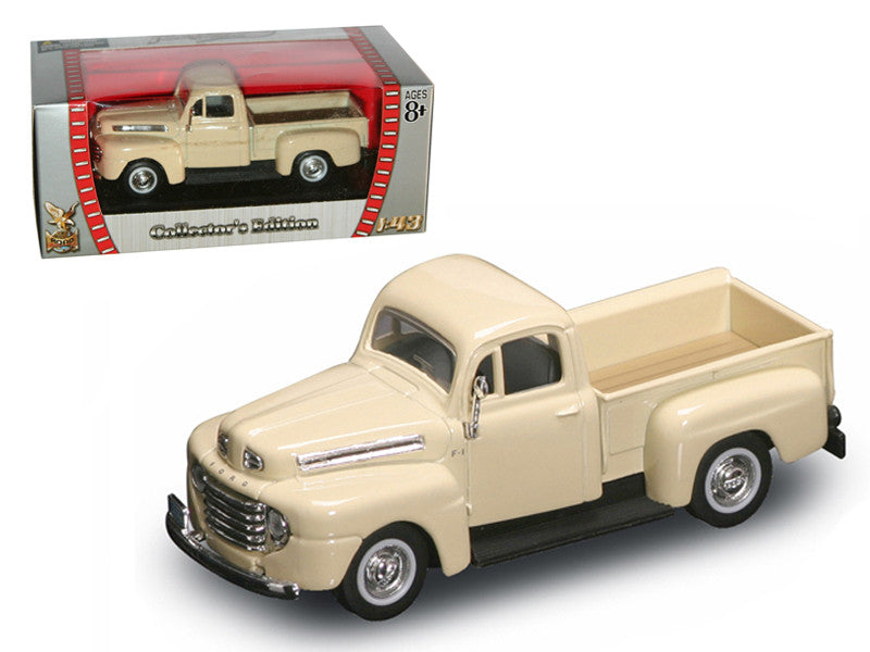 1948 Ford F-1 Pickup Truck Cream 1/43 Diecast Model Car by Road Signature-0
