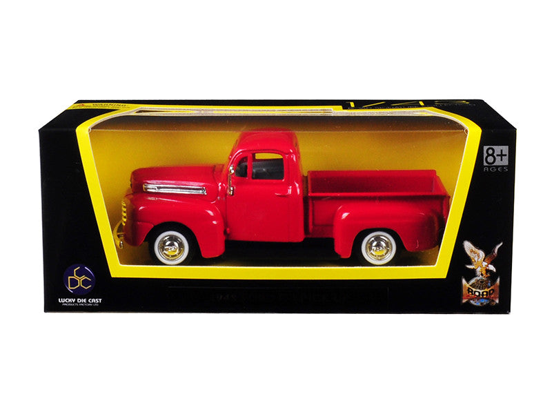 1948 Ford F-1 Pickup Truck Red 1/43 Diecast Model Car by Road Signature-0