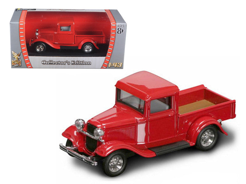 1934 Ford Pickup Truck Red 1/43 Diecast Model Car by Road Signature-0