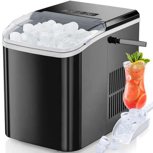 Small Portable Home Use Ice Maker,Black