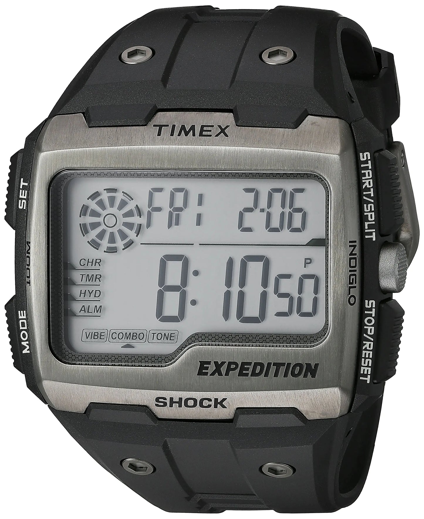 Timex Mens TW4B02500 Expedition Grid Shock Black Resin Strap Watch