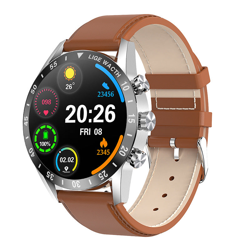 eprolo men's multifunctional smartwatch with Bluetooth, pedometer, and waterproof design in a sporty style.