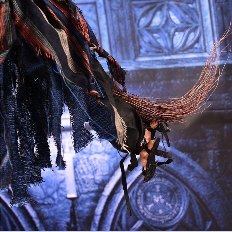 Electric Horror Toys Hanging  Halloween Eyes Glowing Screaming Witch Pendant Ghost