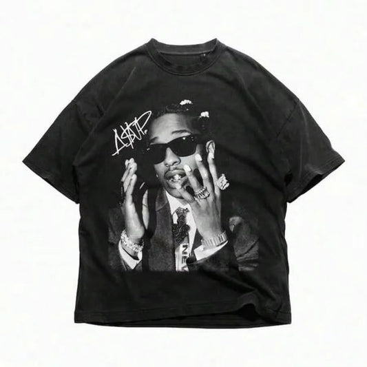Cotton Men's T-Shirts, Rocky T-Shirt,  Graphic Tee, Rocky Merch, Rap Shirt, Vintage, Unisex