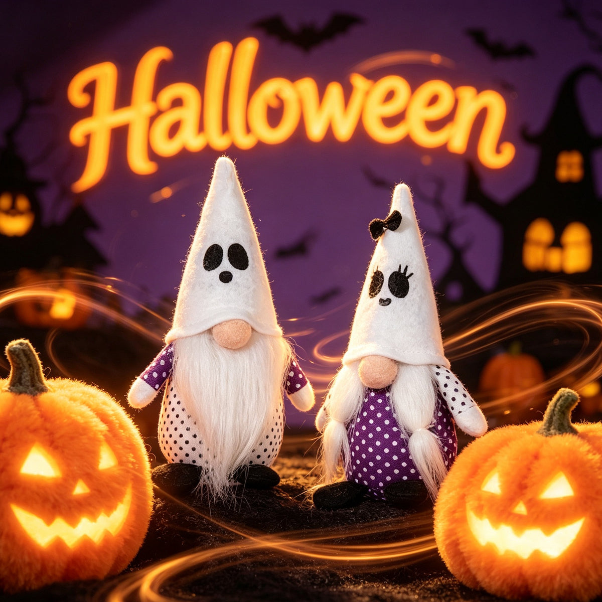 Halloween Rudolph Plush Gnome Ghost Hanging Ornament Witch Hat Party Decoration Halloween Decorative Figurine