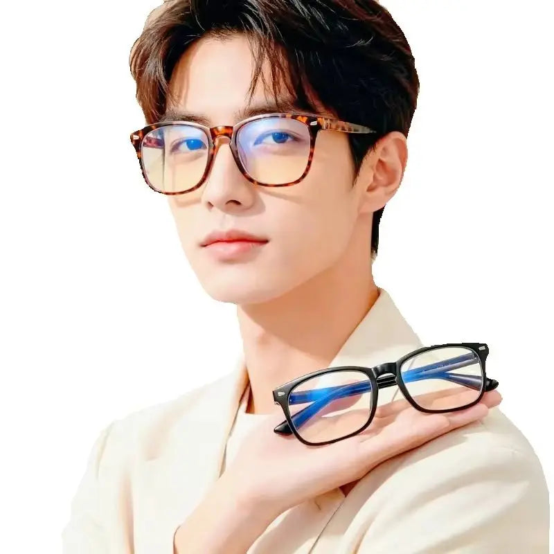 Black Blue Light Blocking Glasses for Computer & Gaming Anti-UV Ray Scratch-Resistant Lenses Comfort Fit for Digital Screen Protection