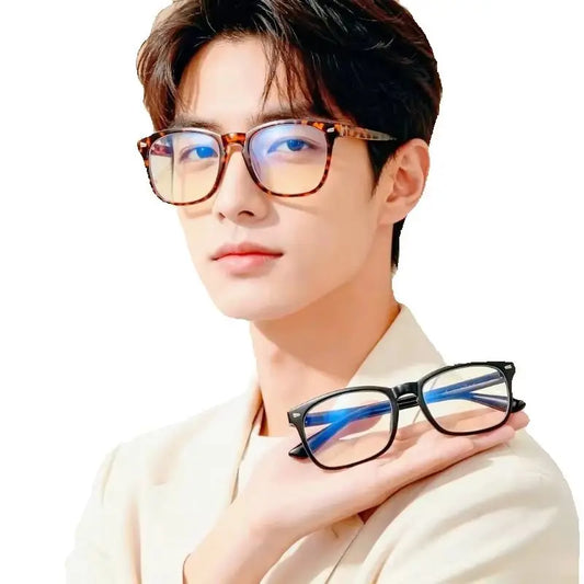 Black Blue Light Blocking Glasses for Computer & Gaming Anti-UV Ray Scratch-Resistant Lenses Comfort Fit for Digital Screen Protection