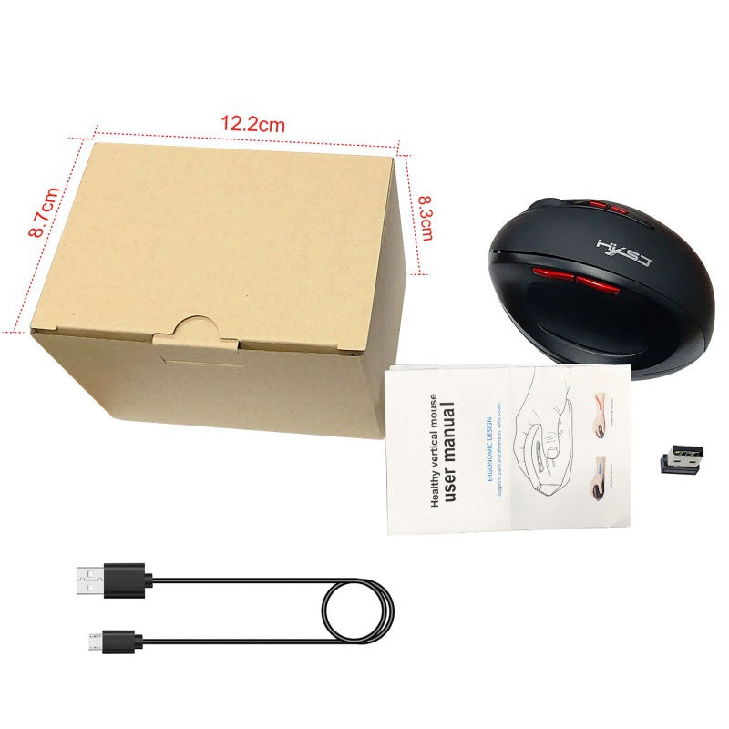 2.4G wireless mouse rechargeable vertical mouse with 7 buttons ergonomic design