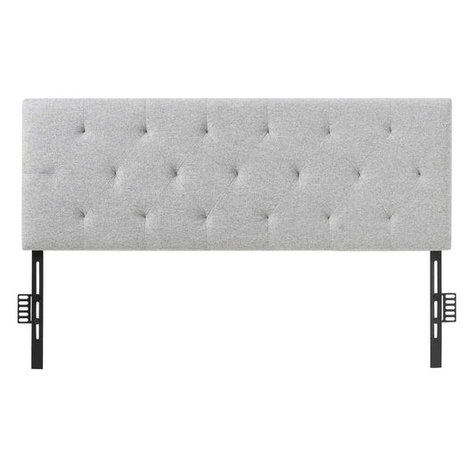 Headboard, Full Size Headboard with Adjustable Height, Comfortable Diamond Tufted for Full Size Bed, W 56.3 x H?35.6-47.4?inches, Ideal for Bedroom, Hotel, Homestay, Dormitory, Light Grey