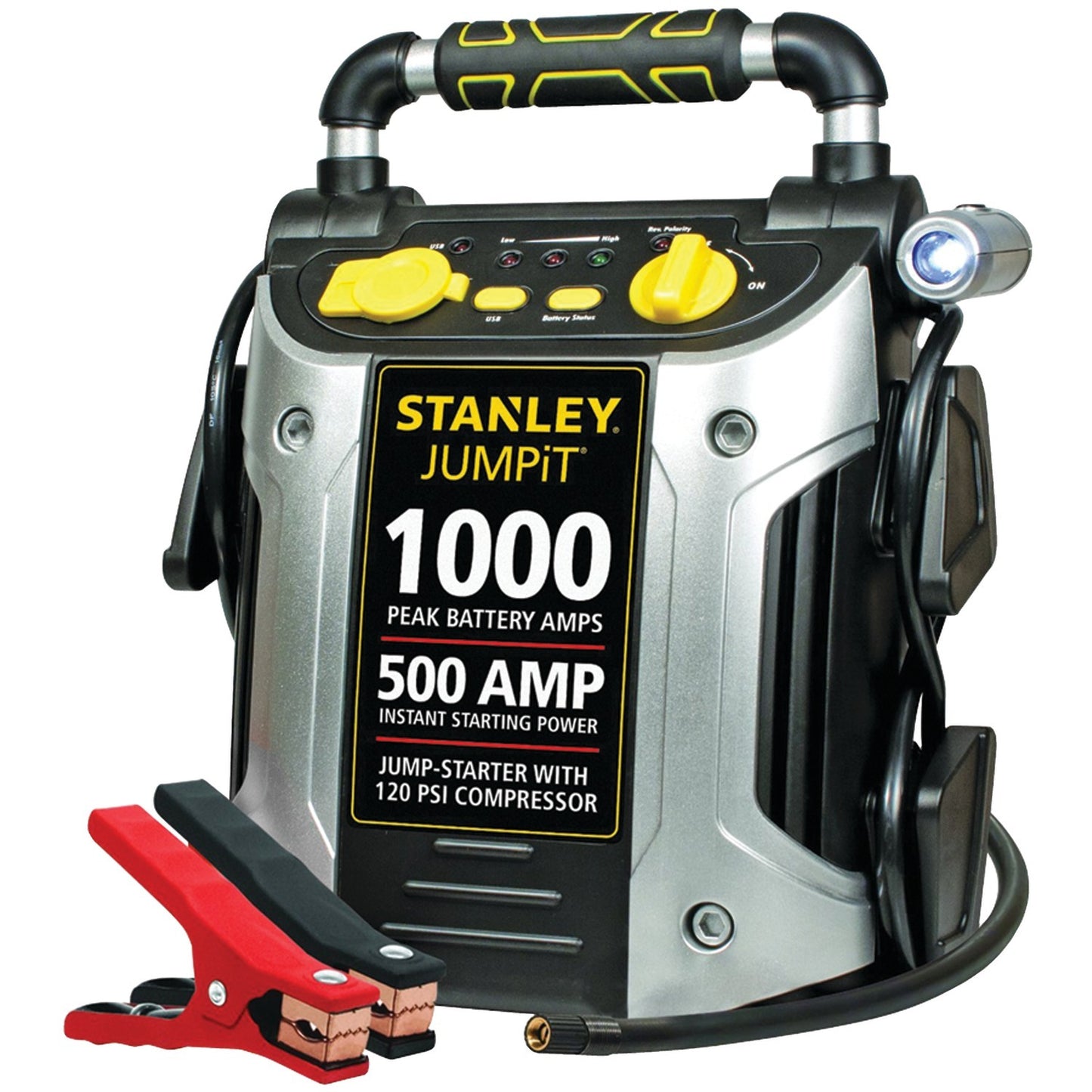 STANLEY J5C09 500-Amp 12-Volt Rechargeable Jump Starter and Air Compressor, J5C09 - American Smart