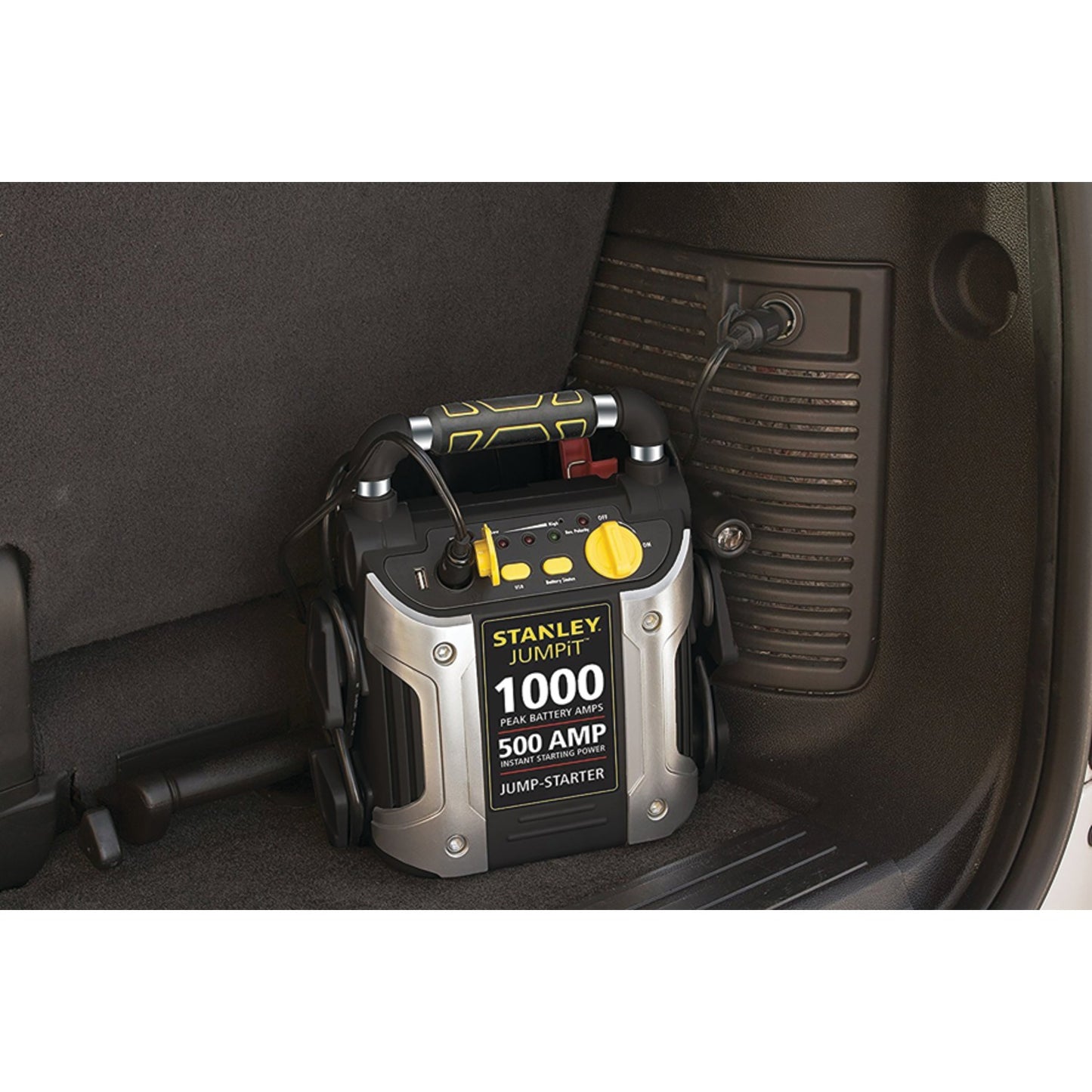 STANLEY J5C09 500-Amp 12-Volt Rechargeable Jump Starter and Air Compressor, J5C09 - American Smart