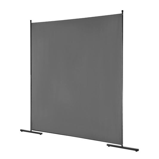 Room Divider, Single Panel Room Divider, 6FT Privacy Screen Indoor, Partition Divider for Room Separation, Freestanding Room Divider Panel for Office, Bedroom, Grey