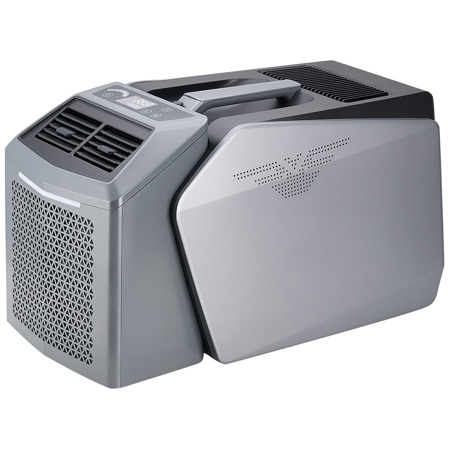 Portable Air Conditioner, 5000 BTU 3-Speed Air Conditioning Unit with 24H Timer, Air Portable AC Adjustable from 16-32, Compatible with AC/DC for Outdoor Tent Camping, RVs or Home Use, Grey
