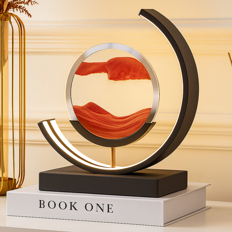 LED Flowing Sand Painting Lamp: Night Light for Home (Gift Option)