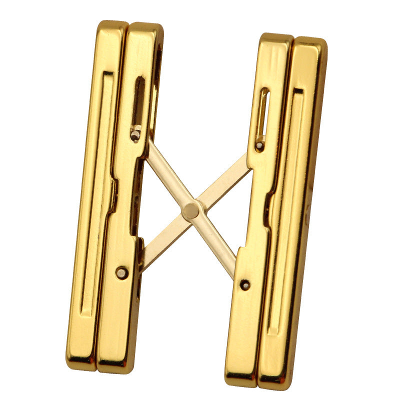 Cigar shelf pure copper gold-plated folding shelf portable cigarette holder simple