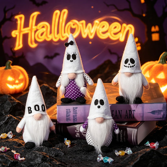 Halloween Rudolph Plush Gnome Ghost Hanging Ornament Witch Hat Party Decoration Halloween Decorative Figurine