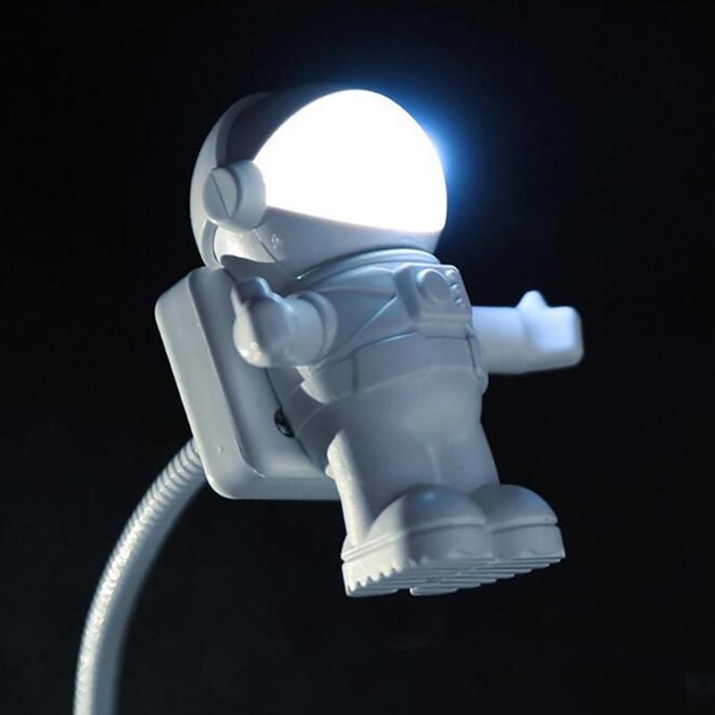 New Style Cool New Astronaut Spaceman USB LED Adjustable Night Light For Computer PC Lamp Desk Light