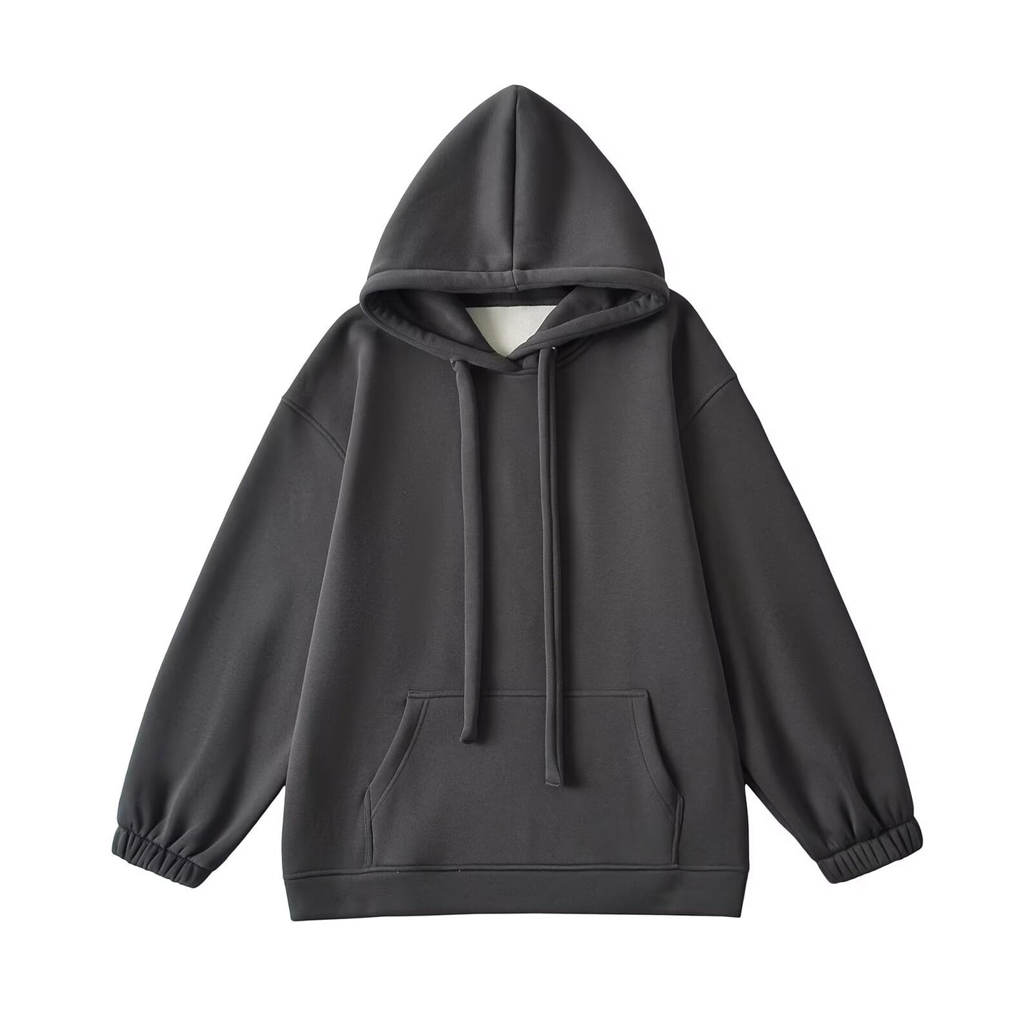 Loose drawstring hooded sweatshirt - American Smart