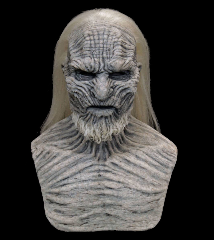 Game of Thrones 8 The White Walkers Cosplay Mask Scary Night King Zombie Latex Masks Halloween Party Costume Props