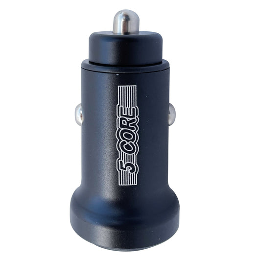 5Core USB Car Charger Cigarette Lighter Dual USB Port Adapter 12/24 V Fast Charging-0