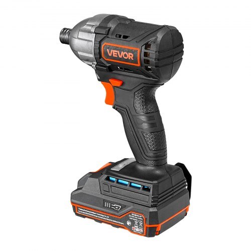 Impact Driver, 1/4 Inch, 2800 RPM Max Speed, 20 V Brushless Motor, Electric Cordless Impact Driver Kit with Battery and Charger, 20 Bits, LED Work Light, for Furniture, Electrical, Home Repairs - American Smart