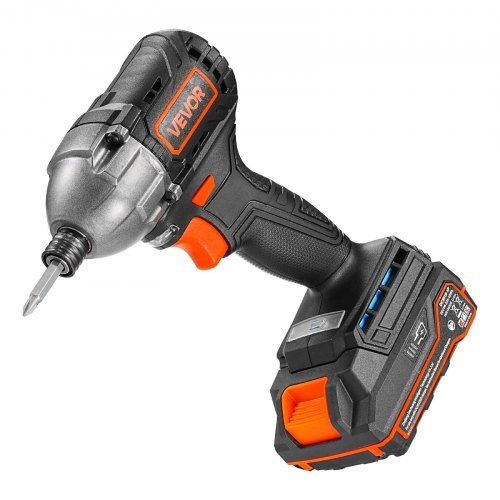 Impact Driver, 1/4 Inch, 2800 RPM Max Speed, 20 V Brushless Motor, Electric Cordless Impact Driver Kit with Battery and Charger, 20 Bits, LED Work Light, for Furniture, Electrical, Home Repairs - American Smart