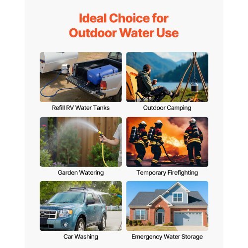 Water Storage Bladder 30 Gallon Large Capacity Water Bag, Portable & Collapsible Soft Waters Container, Leakproof & Tear-Resistant PVC Emergency Waters Storage Tank for RV Truck & Outdoor Use