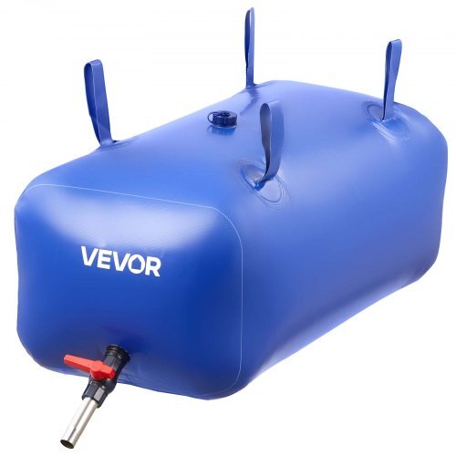 Water Storage Bladder 30 Gallon Large Capacity Water Bag, Portable & Collapsible Soft Waters Container, Leakproof & Tear-Resistant PVC Emergency Waters Storage Tank for RV Truck & Outdoor Use