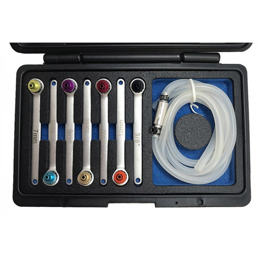 CTA Manufacturing 8-piece brake bleeder wrench set with various sizes for automotive brake system maintenance.