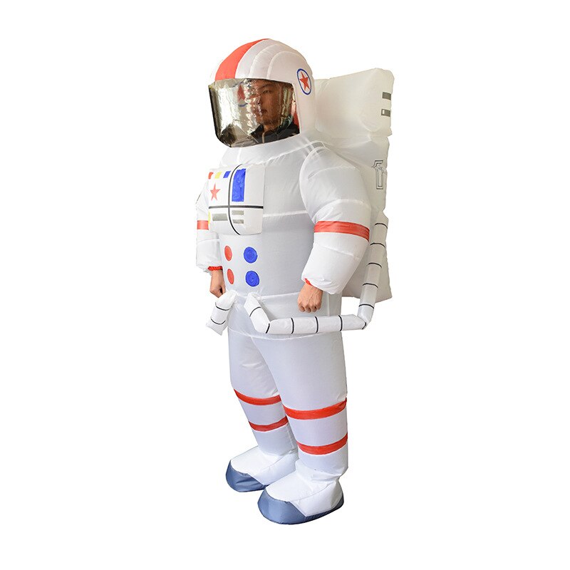 Aerospace Spaceman Astronaut Inflatable Costume Woman Men Mascot Party Cartoon Doll Halloween Cosplay Costume Dress Up Clothes