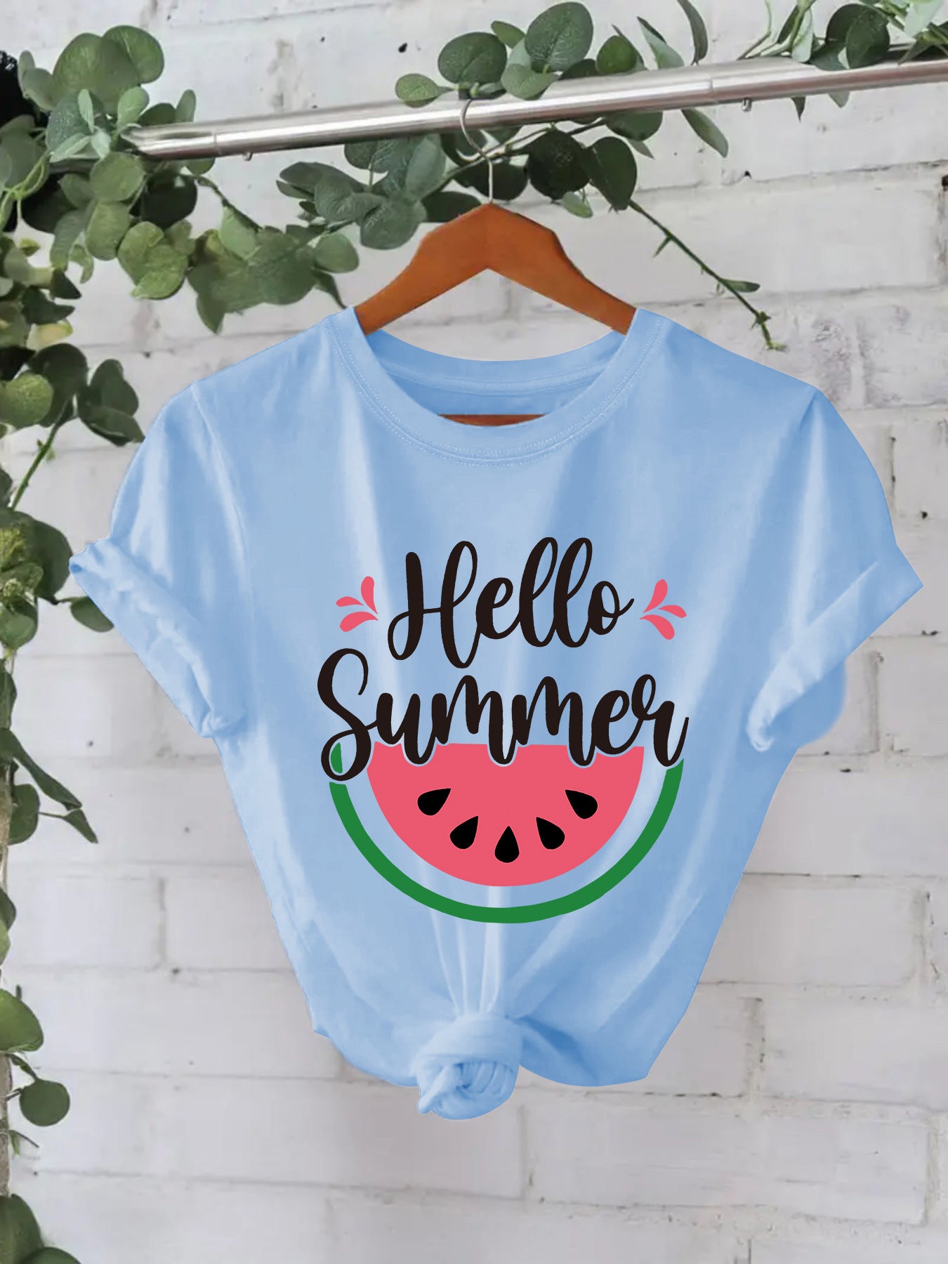 Hello Summer watermelon short sleeved shirt