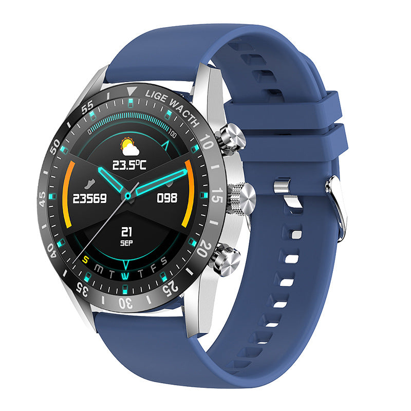 eprolo Bluetooth smart watch with pedometer, sports features, and waterproof design for men, displayed on a wrist.
