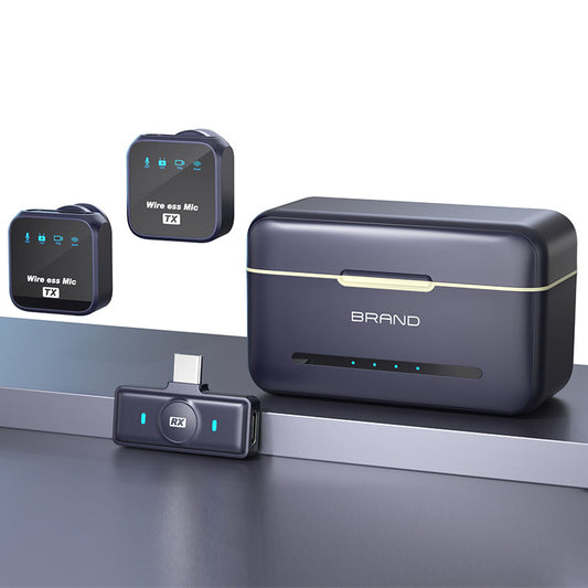 One to two wireless lavalier microphone intelligent noise reduction receiver microphone clip wireless microphone