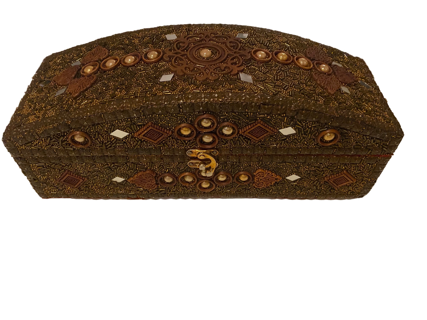 VINTAGE HANDMADE CLASSIC JEWELRY CHEST