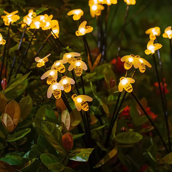 LED Solar Bee Festival Lights for Outdoor Decoration