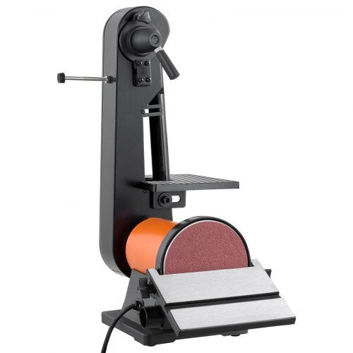 6" Disc Sander & 2" x 42" Belt Sander, 420W Professional Bench Belt Disc Sanders Combo with Multiple Angle Adjustments for DIY Woodworking, Furniture Refinishing, Knife Sharpening - American Smart
