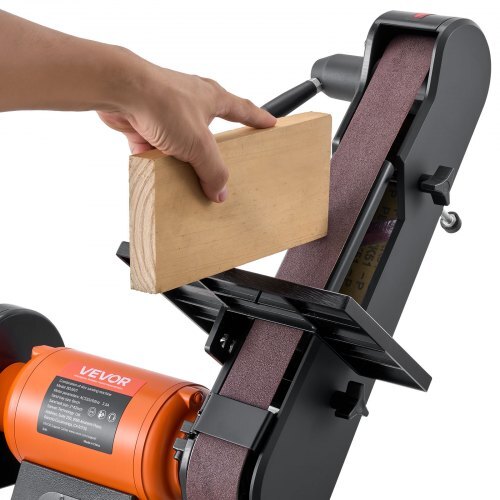 6" Disc Sander & 2" x 42" Belt Sander, 420W Professional Bench Belt Disc Sanders Combo with Multiple Angle Adjustments for DIY Woodworking, Furniture Refinishing, Knife Sharpening - American Smart