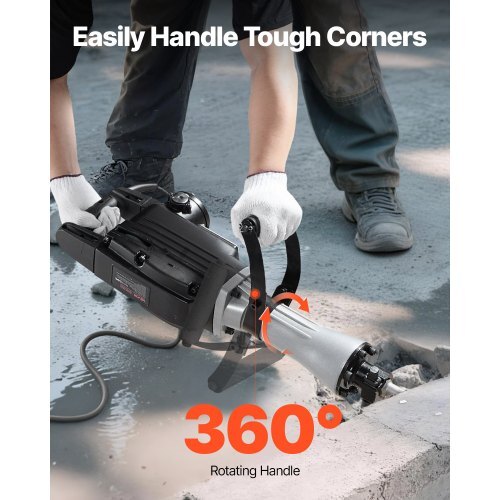 Demolition Jack Hammer, 2800 W Powerful Electric Jackhammer, 1200 BPM Concrete Breaker with a Point Chisel, a Flat Chisel, Carrying Case, Gloves, for Concrete, Wall, Brick, Tile and Foundation