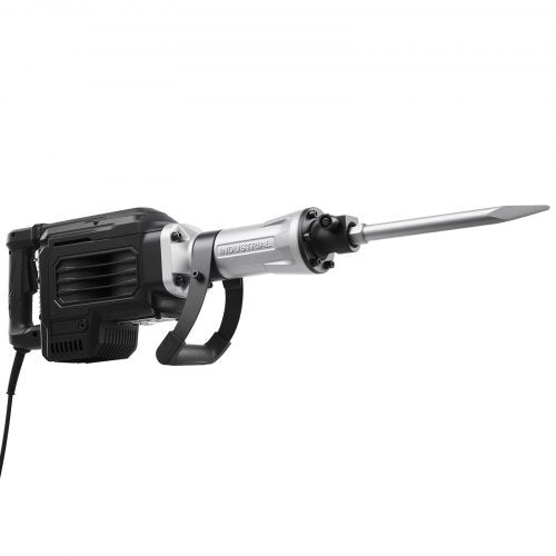 Demolition Jack Hammer, 2800 W Powerful Electric Jackhammer, 1200 BPM Concrete Breaker with a Point Chisel, a Flat Chisel, Carrying Case, Gloves, for Concrete, Wall, Brick, Tile and Foundation