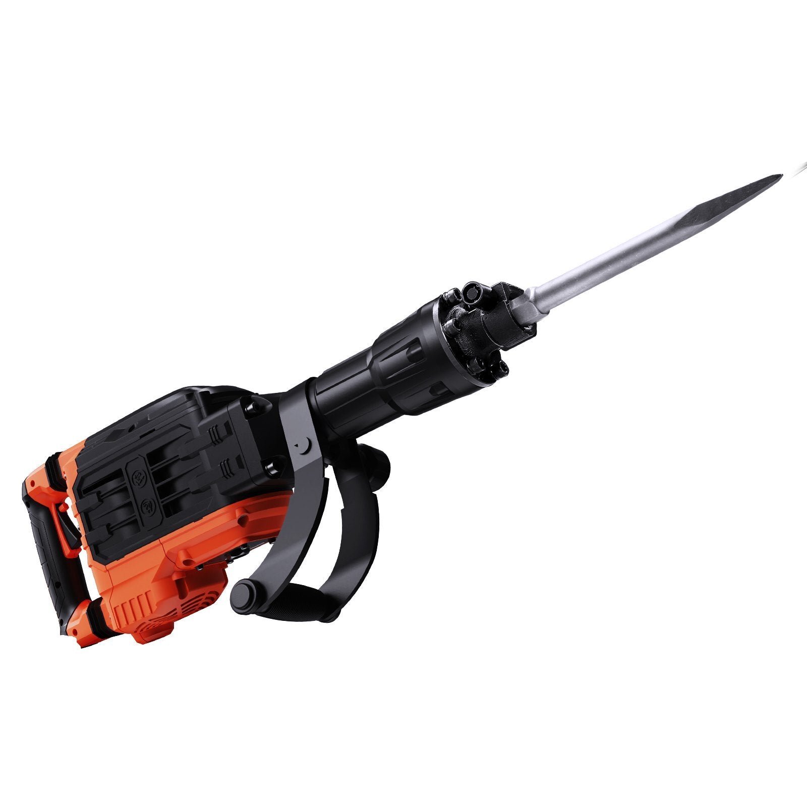 Demolition Jack Hammer, 3500W Jack Hammer Concrete Breaker, 2pcs Chisel with Gloves & 360?C Swiveling Front Handle for Trenching, 1900 BPM Heavy Duty Electric Jack Hammer, Black - American Smart