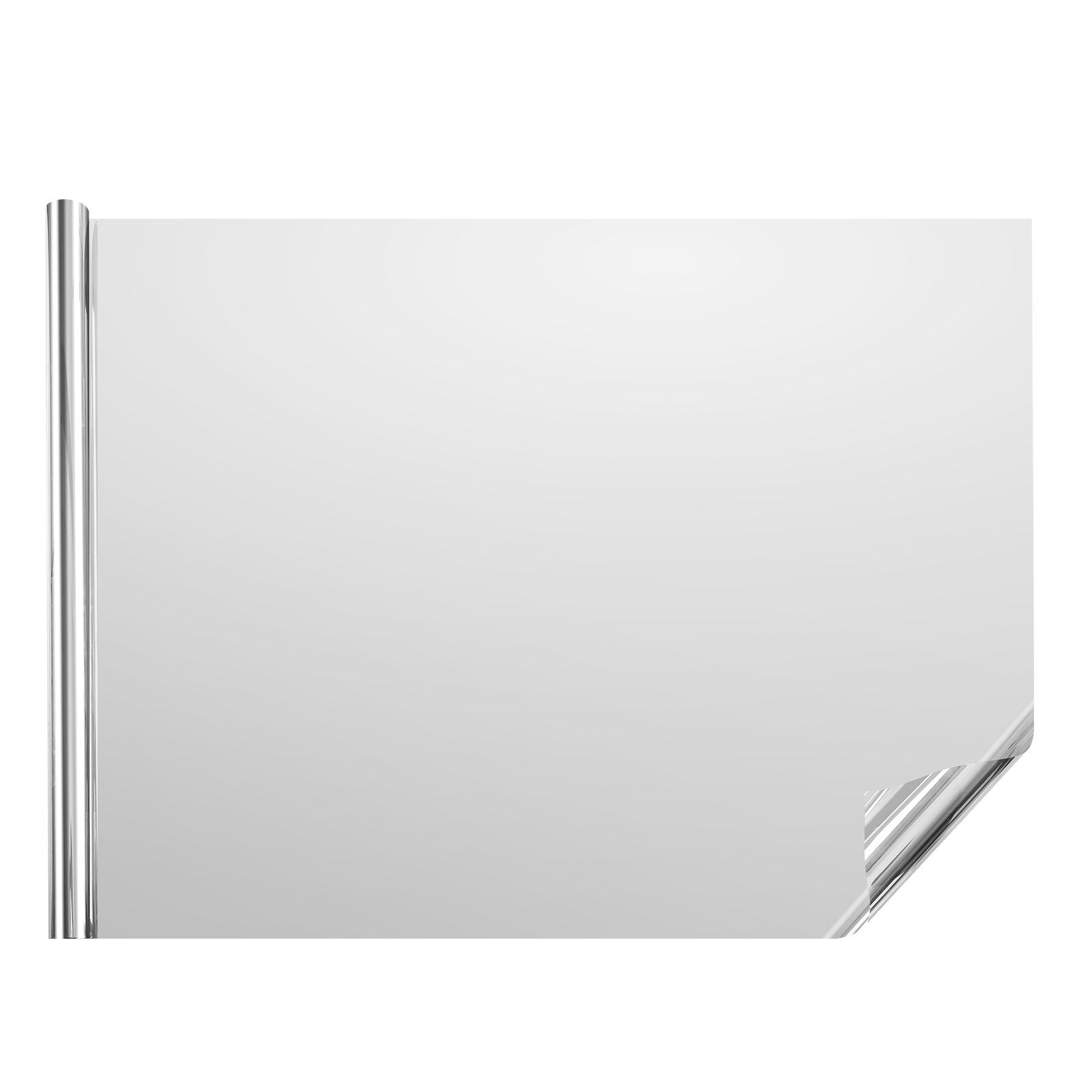 Window Privacy Film, One Way Window Tint, Privacy Mirror Reflective Film, Sun Blocking Heat Control Glass, Self-Adhesive, See out Not in Window Film for Home and Office, Silver, 36 in x 49.3 ft - American Smart