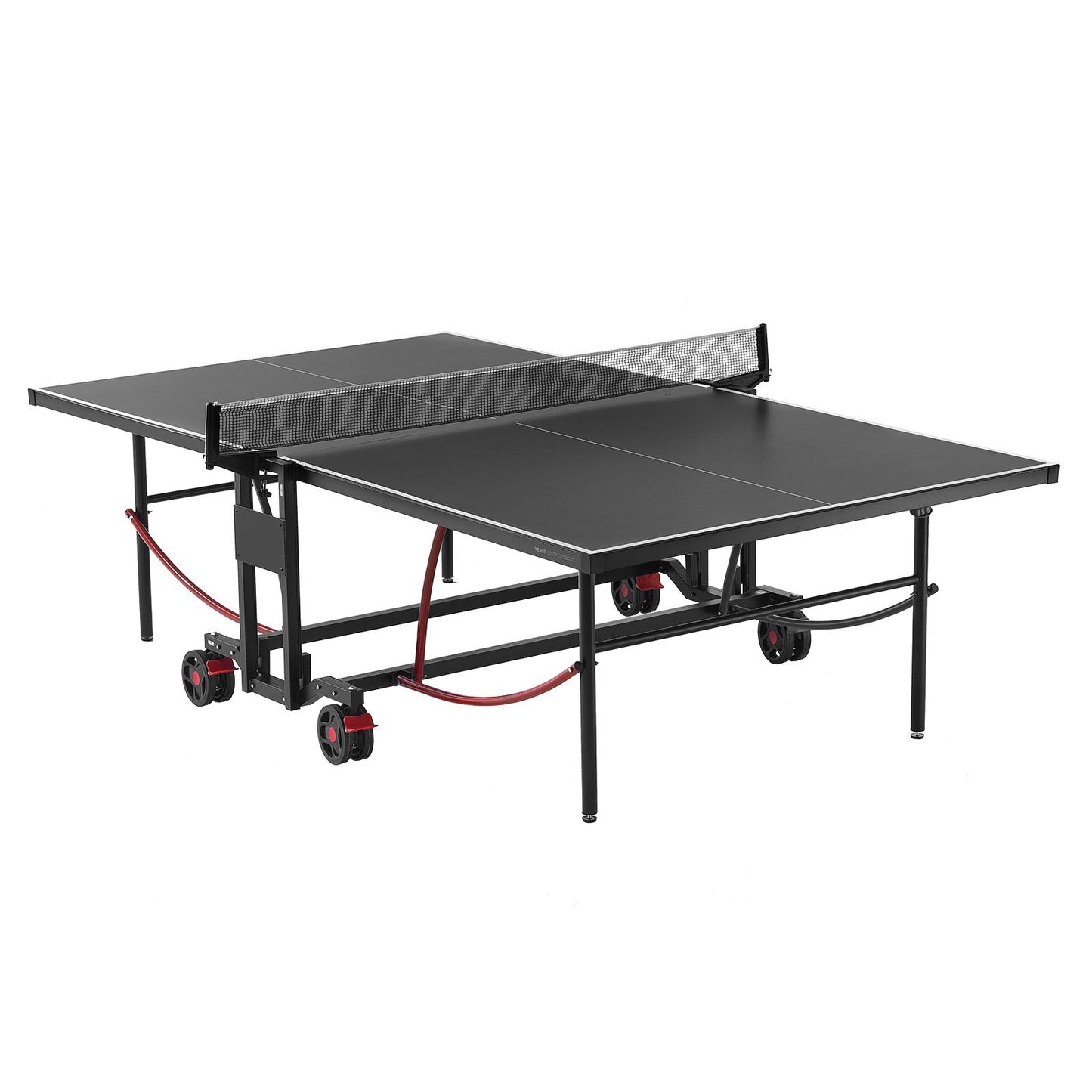 Ping Pong Table, Professional Table Tennis Game, Indoor/Outdoor All Weather Aluminum Table Tennis Table, Portable Foldable Table with Quick Clamp Net & Large Lockable Wheels, 10 Minute Assembly