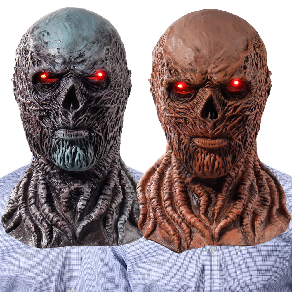 Eprolo Strange Tale 4 Vecna latex Halloween mask with detailed terror face design and headgear for spooky costumes.