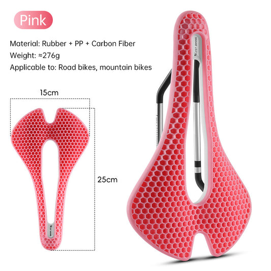 WEST BIKING TPE Honeycomb Breathable Bike Saddle – for racing, road, MTB