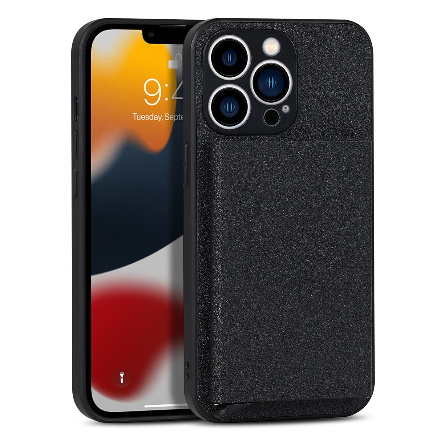 Suitable for iPhone 14 PROMAX plug-in phone case  Apple 11 aluminum alloy wallet phone case IP13 protective case