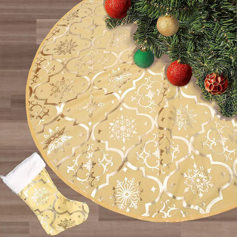 New Christmas Tree Skirt for Outdoor Decoration