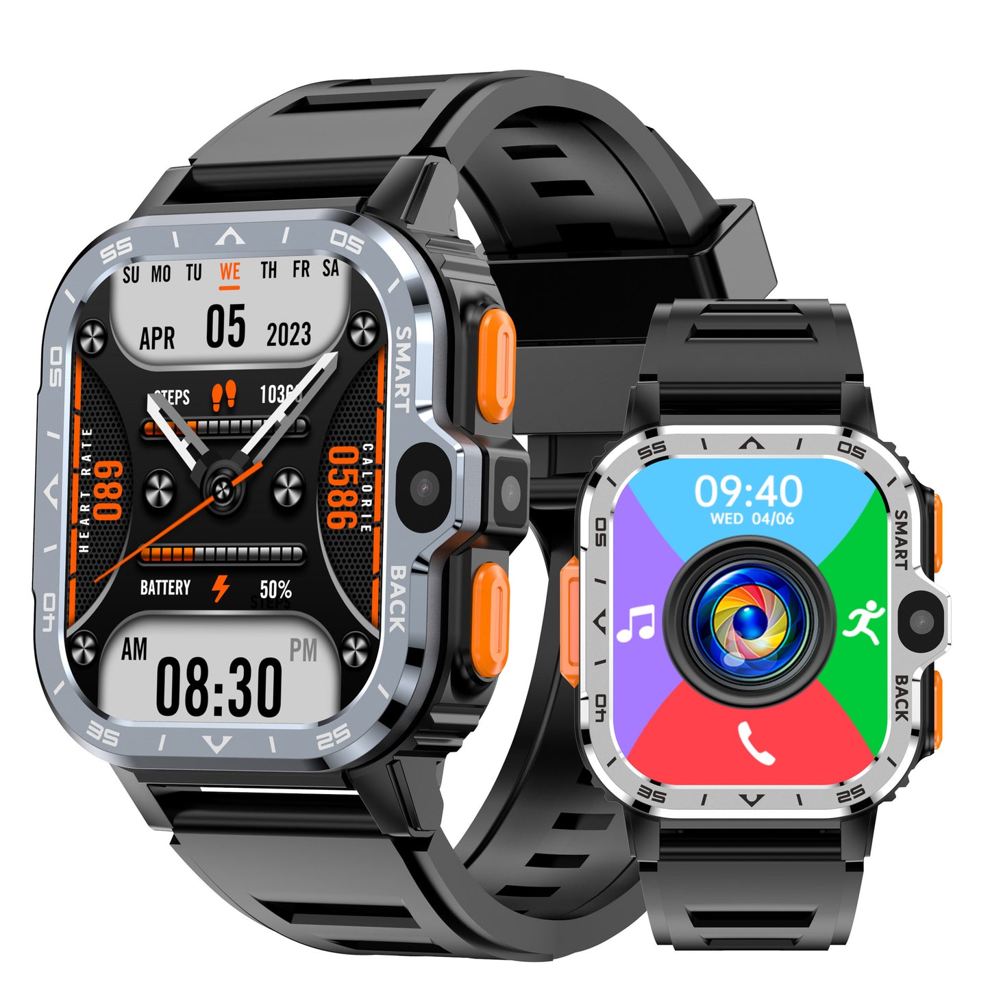 Smart Watch 5G Full Network SIM Card Google Store APP Download Video Photography Sports