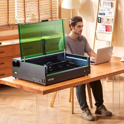 Laser Engraver, 20W, Laser Engraving and Cutting Machine with Enclosure Camera, Laser Cutter, 36000 mm/min, 19.7 x 12.6 in Working Area, for Wood, Leather, Glass, Paper, Certain Metal, Class 1