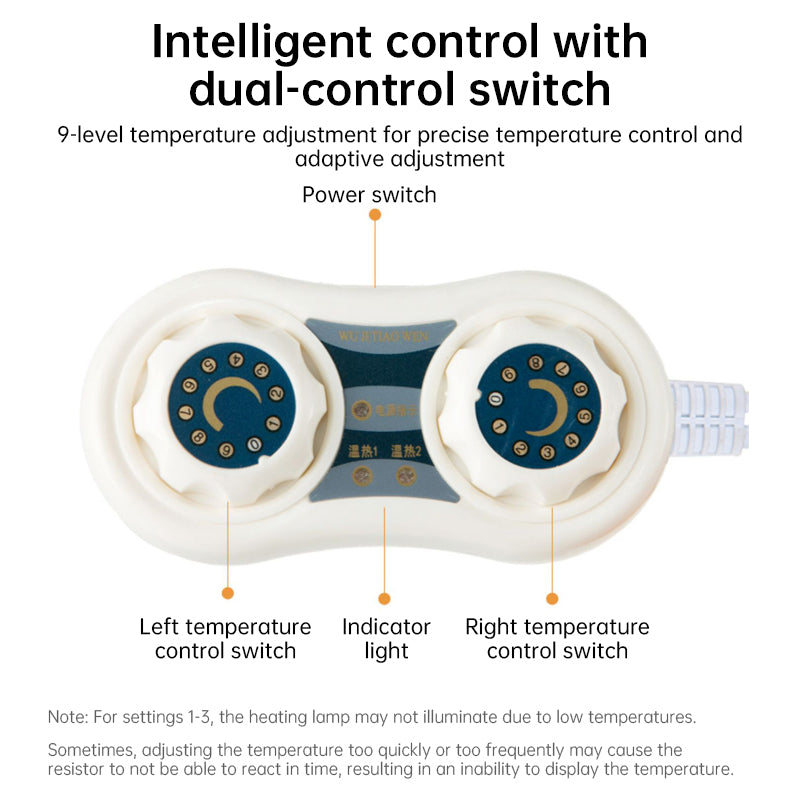 eprolo heated seat cushion with backrest, 220V electric office chair warmer, smart timer, and ergonomic design